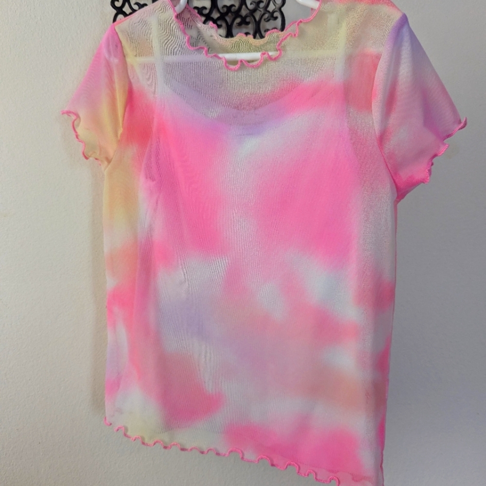 Justice Girl Sheer Top & Tank Size 7.
